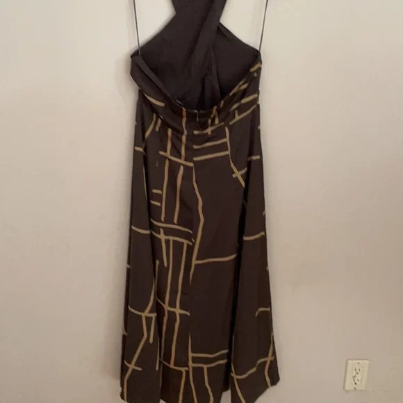 Banana Republic Black and Tan Midi Dress - NWT! 🤎 - Picture 8 of 12